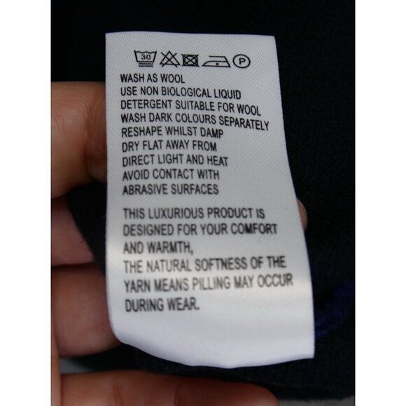 Jigsaw Pullover Sweater Jumper Size M Wool Blend Round Hem Blue‎ - Picture 5 of 10